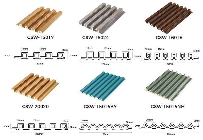 WPC wall panels texure